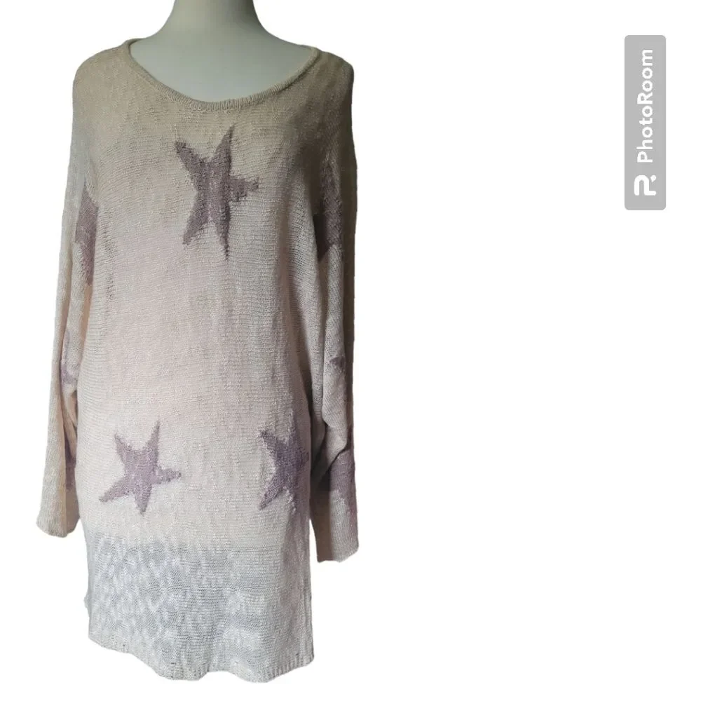Gigio USA Sand Stars Dolman Sweater - L